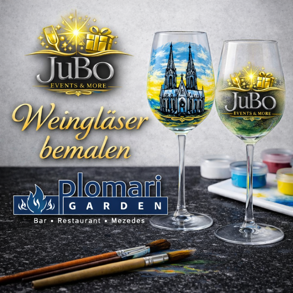 Weingläser bemalen Classic Experience in Köln