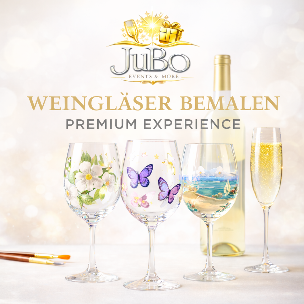 Weingläser bemalen Premium Experience in Köln