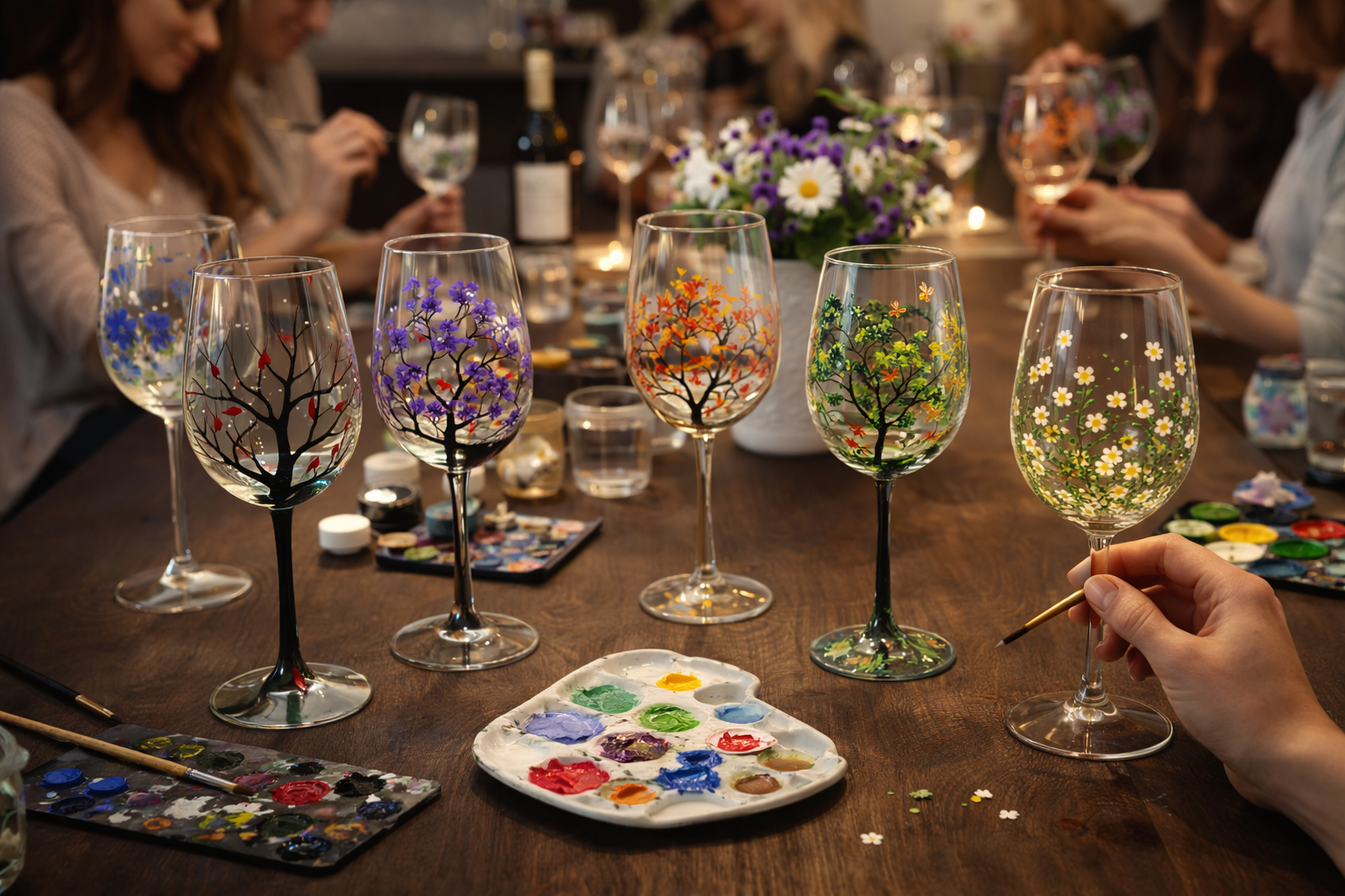 Gutschein für Weingläser bemalen Classic Experience  - Optik 4 - JuBo Events & more – Bild 2