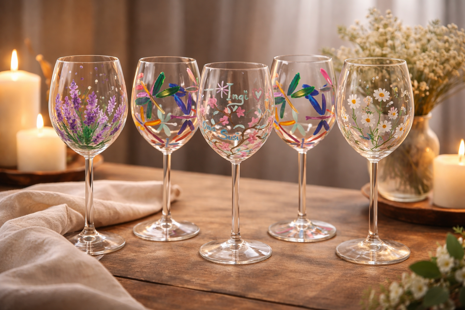 Gutschein für Weingläser bemalen Classic Experience  - Optik 4 - JuBo Events & more – Bild 9