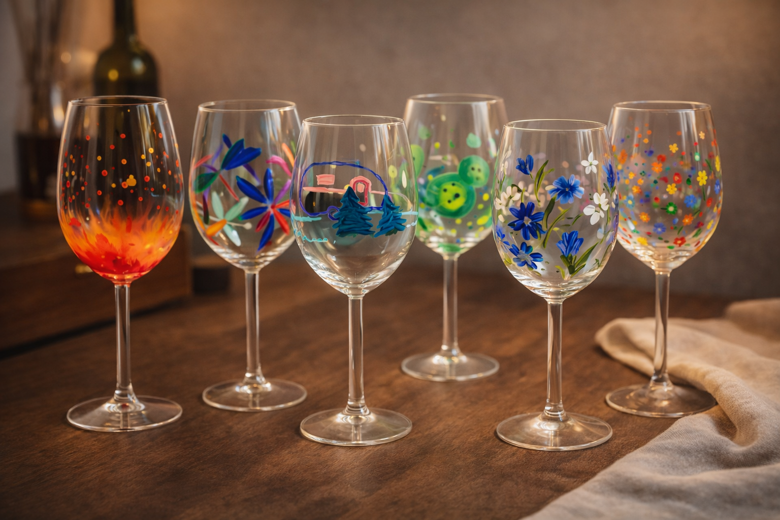 Gutschein für Weingläser bemalen Classic Experience  - Optik 4 - JuBo Events & more – Bild 8