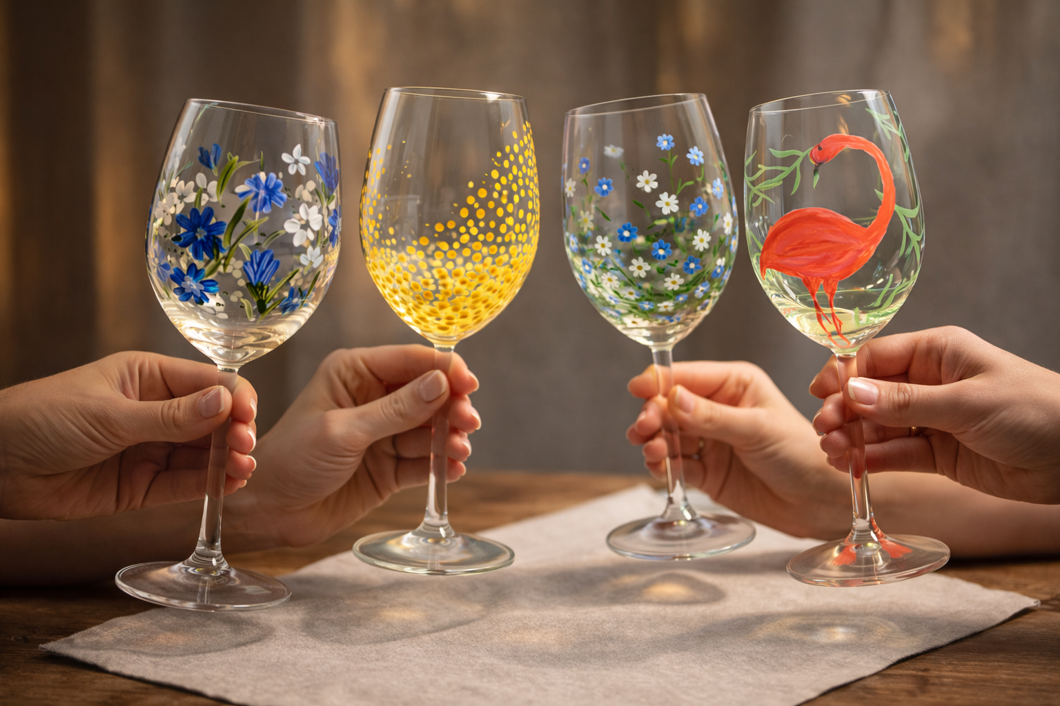 Gutschein für Weingläser bemalen Classic Experience  - Optik 4 - JuBo Events & more – Bild 7