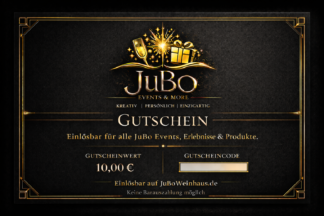 JuBo Gutschein - 10,00€ - Motiv: Art Deco