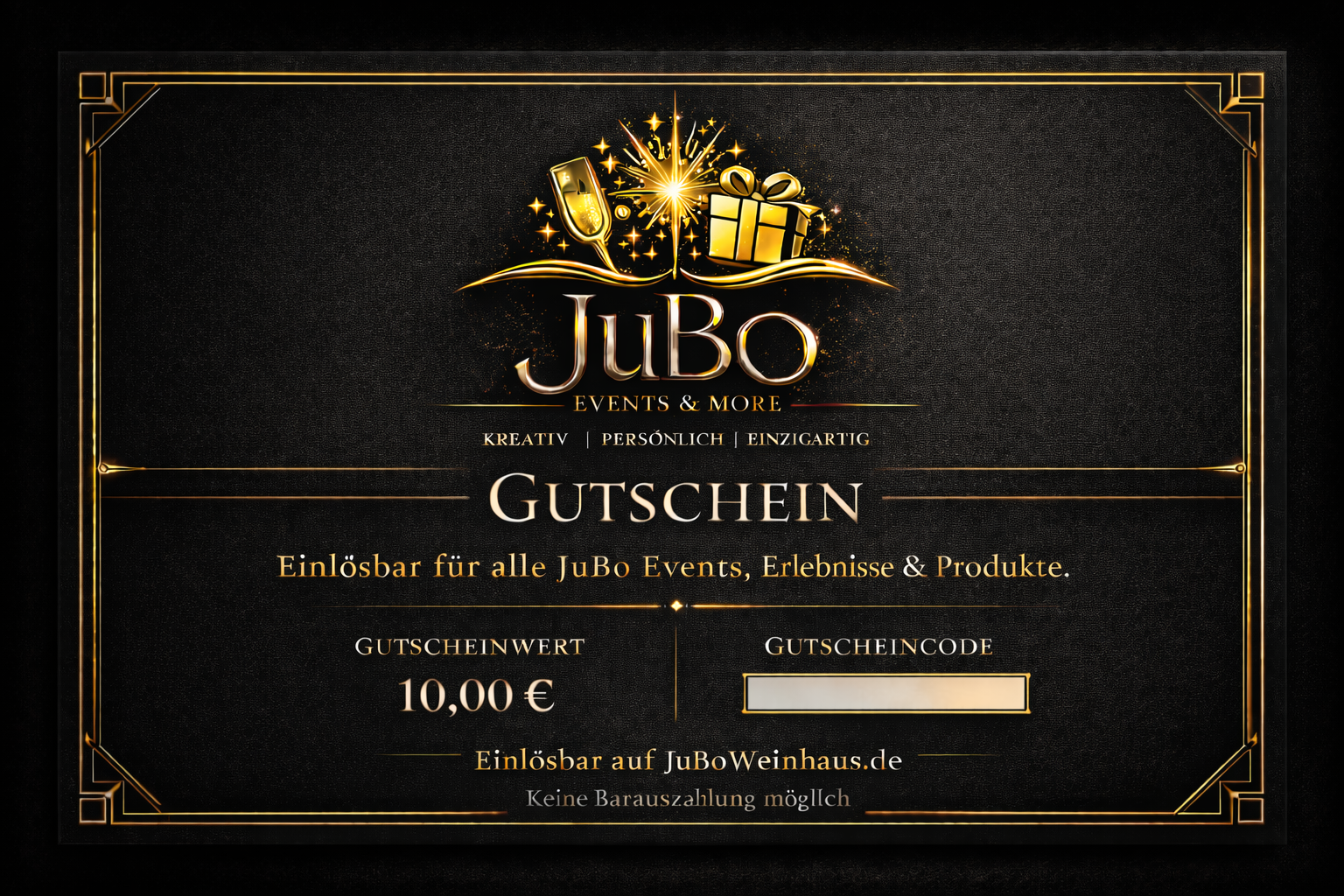 JuBo Gutschein Art Deco - 10,00 €