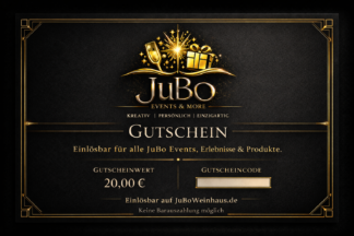 JuBo Gutschein - 20,00€ - Motiv: Art Deco