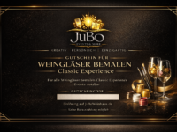 Gutschein für Weingläser bemalen Classic Experience  - Optik 2 - JuBo Events & more