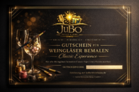 Gutschein für Weingläser bemalen Classic Experience  – Optik 3 – JuBo Events & more