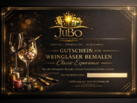 Gutschein für Weingläser bemalen Classic Experience  - Optik 3 - JuBo Events & more