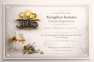 Gutschein für Weingläser bemalen Classic Experience  - Optik 5 - JuBo Events & more